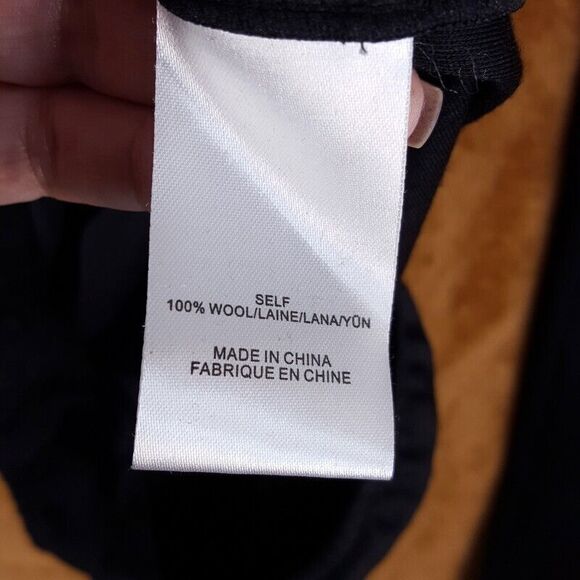 TIBI Womens Top Large Black Off Shoulder Bodysuit 100% Wool Stretch Knit - Picture 5 of 9